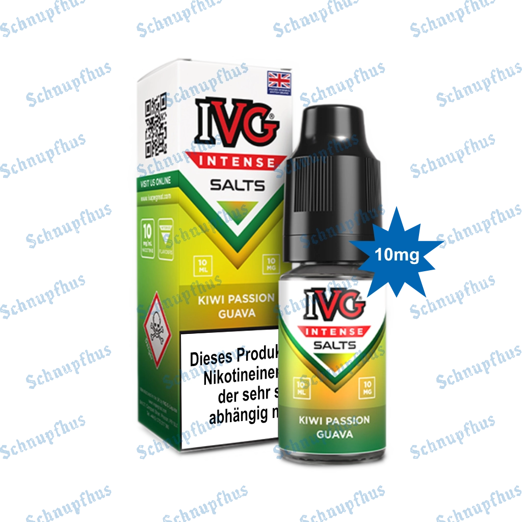 IVG Intense Nic Salts (10mg) 10ml Kiwi Passionfruit Guava