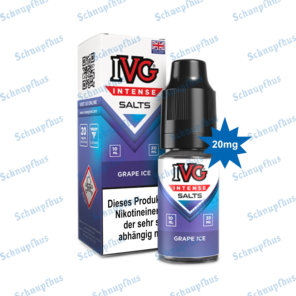 IVG Intense Nic Salts (20mg) 10ml Grape Ice