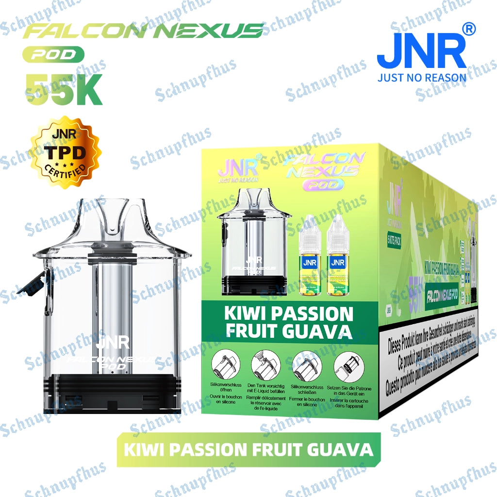 JNR Falcon Nexus Pod Kiwi Passion Fruit Guava
