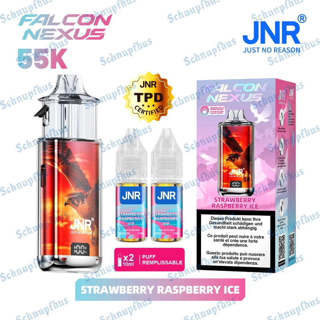 JNR Falcon Nexus Starter Kit Strawberry Raspberry Ice