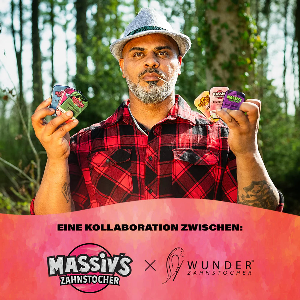 Massiv's Zahnstocher BIG M (Pfirsich Ice) Dose (100 Stk.)