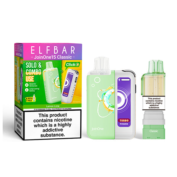 ELFBAR JOIN ONE 15 CLASSIC Starter Kit Lemon Lime