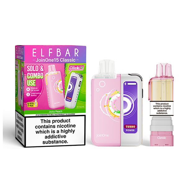 ELFBAR JOIN ONE 15 CLASSIC Starter Kit Juicy Peach