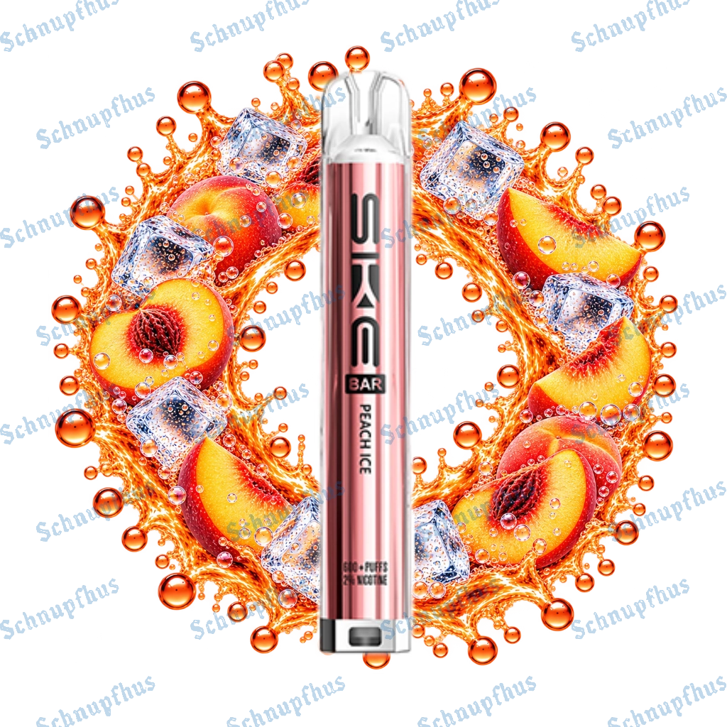 SKE Bar 600 20mg Prefilled Pod Kit Peach Ice