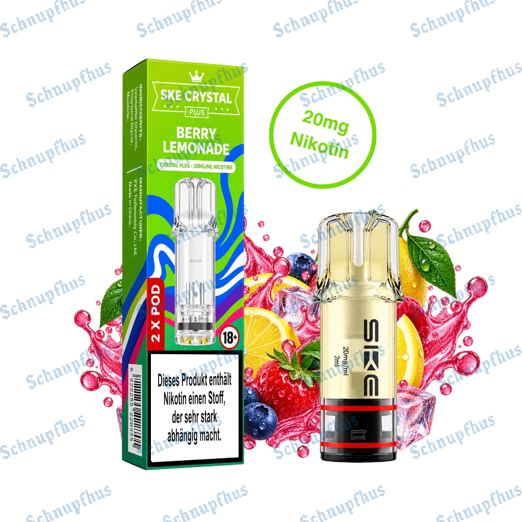 SKE Crystal Plus Prefilled Pods Berry Lemonade