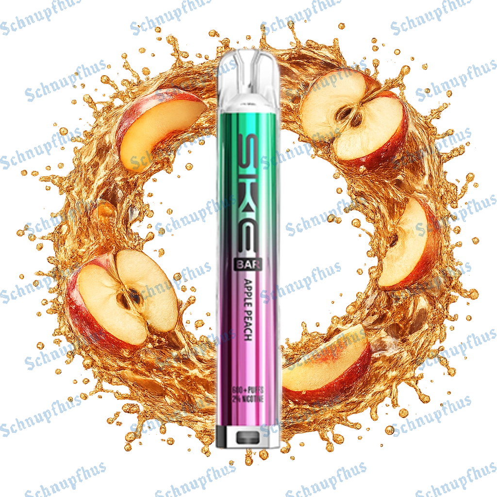 SKE Bar 600 20mg Prefilled Pod Kit Apple Peach