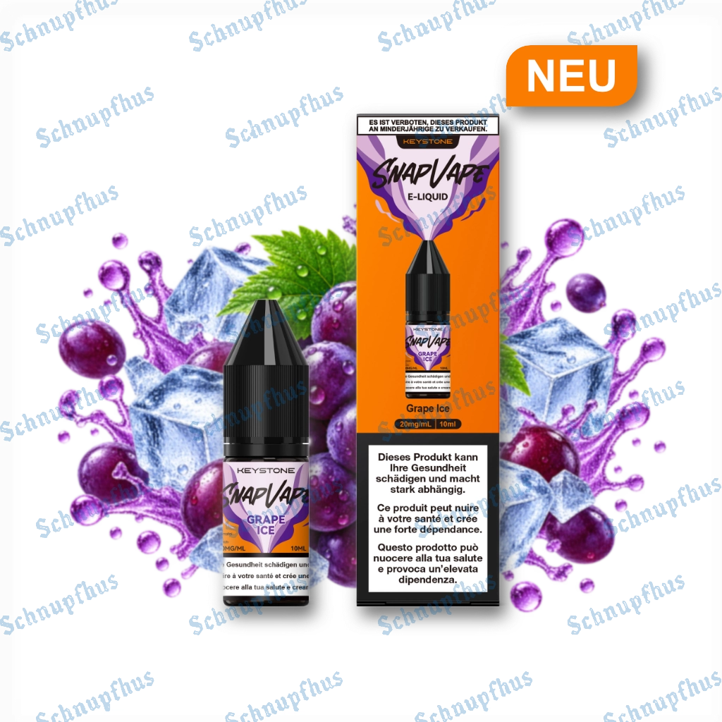 SnapVape | E-Liquid | Grape Ice (20mg/ml)