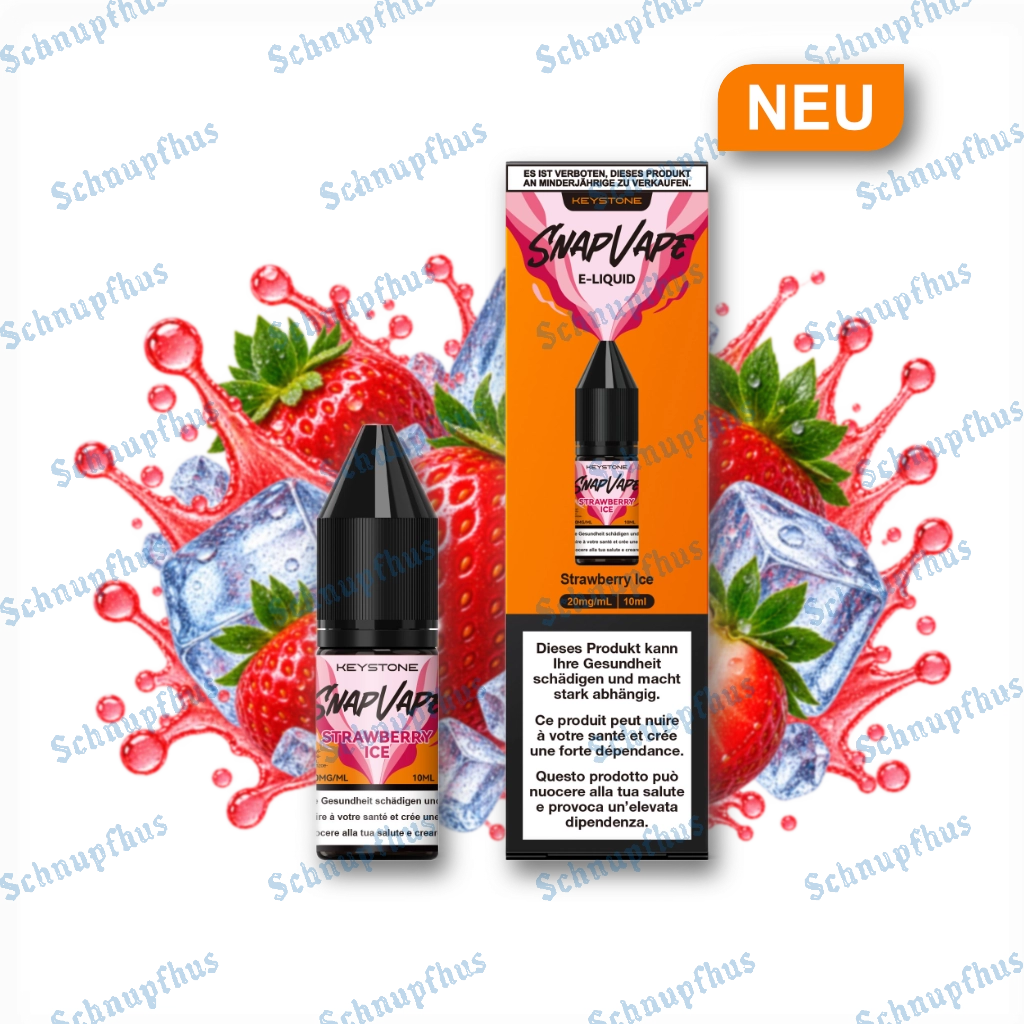 SnapVape | E-Liquid | Strawberry Ice (20mg/ml)