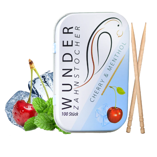 Wunder Zahnstocher Kirsch Menthol Dose (100 Stk.)